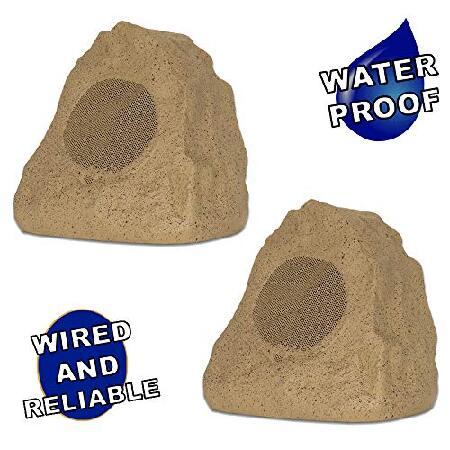 【並行輸入品】 Theater Solutions 2R4S Outdoor Rock Speakers (Sandstone) by Theater Solutions_1