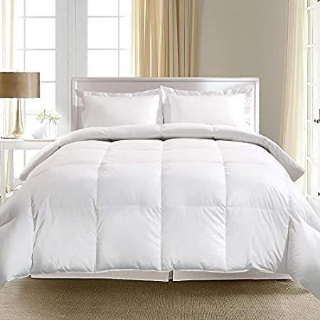 お年玉セール特価 エジプト綿1000 European White Goose Down Comforter キング ホワイト 並行輸入品 毛布 ブランケット Www Marvisons Com