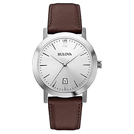 注目ショップ・ブランドのギフト Menエs Bulova Brown 96B217【並行輸入品】 Leather 腕時計