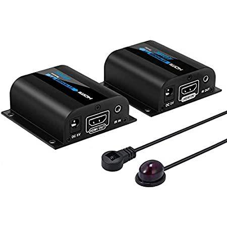 【並行輸入品】 AGPtek 60 M / 190ft 1080p HD HDMIネットワークエクステンダー 7.7*6.6*5.9inch LYSB00Z9OW6D