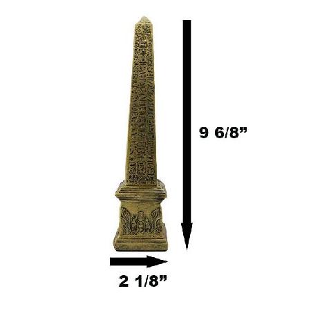 【並行輸入品】 エジプトテーマObelisk Temple of Ra With Hieroglyphs 10 " Tall彫刻置物_1