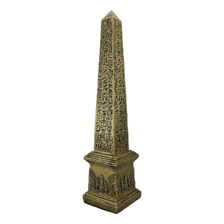 【並行輸入品】 エジプトテーマObelisk Temple of Ra With Hieroglyphs 10 " Tall彫刻置物_3