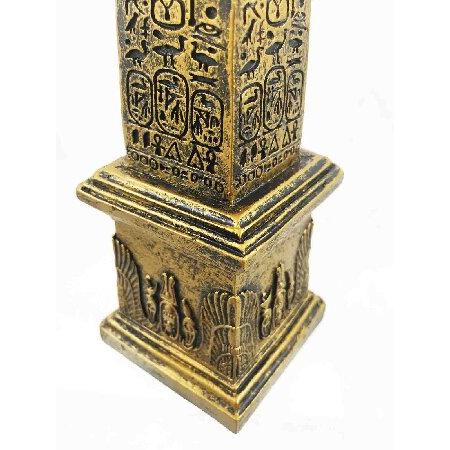 【並行輸入品】 エジプトテーマObelisk Temple of Ra With Hieroglyphs 10 " Tall彫刻置物_5