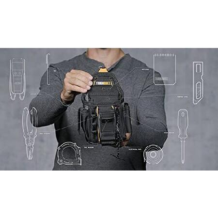 【並行輸入品】 KNICKS(ニックス)TOUGHBUILT TB-CT-34 小型電工ポーチ ポリエステル ブラックの画像