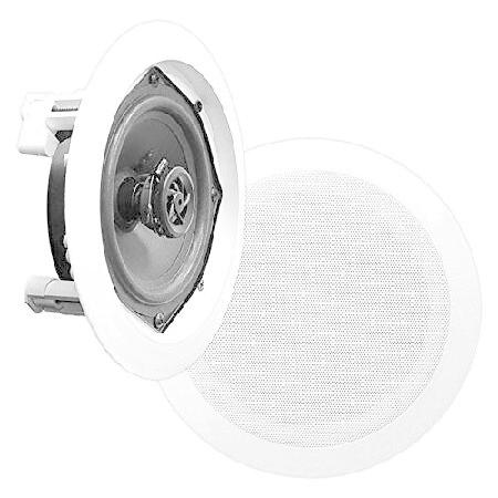 【並行輸入品】 8) New PYLE PRO PDIC61RD 6.5'' 400W 2-Way In-Ceiling/Wall Speaker System White 141