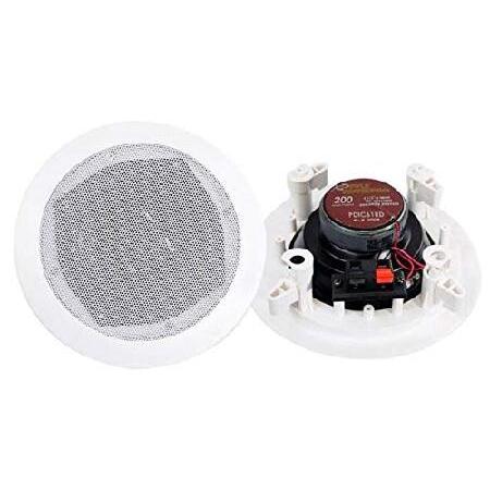 【並行輸入品】 8) New PYLE PRO PDIC61RD 6.5'' 400W 2-Way In-Ceiling/Wall Speaker System White 141