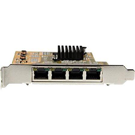 【並行輸入品】 StarTech.com GbE 4ポート増設PCI Express対応ネットワークLANアダプタカード 4x Gigabit Ethernet拡張用PCIe NICカード ST1000SPEX43_1