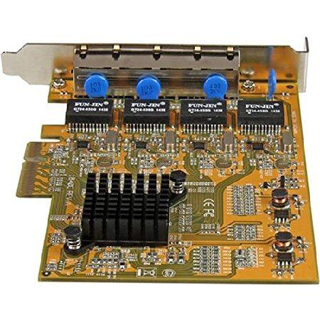 【並行輸入品】 StarTech.com GbE 4ポート増設PCI Express対応ネットワークLANアダプタカード 4x Gigabit Ethernet拡張用PCIe NICカード ST1000SPEX43_2