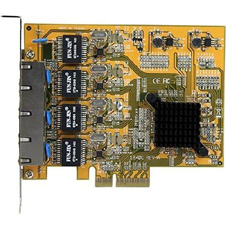 【並行輸入品】 StarTech.com GbE 4ポート増設PCI Express対応ネットワークLANアダプタカード 4x Gigabit Ethernet拡張用PCIe NICカード ST1000SPEX43_3