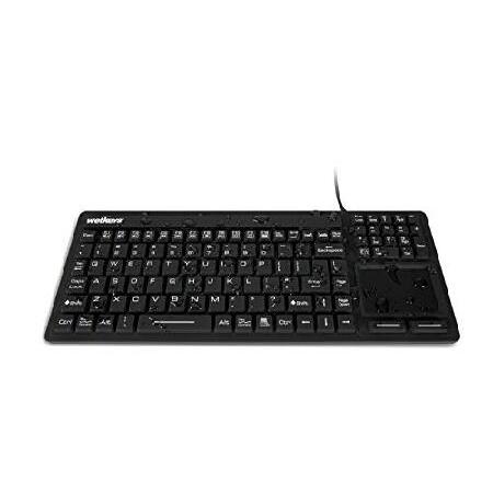 【並行輸入品】 WetKeys 防水タッチパッド プラス プロフェッショナルグレード キーボード タッチパッド (USB) (ブラック) | KBWKRC106T-BK_2