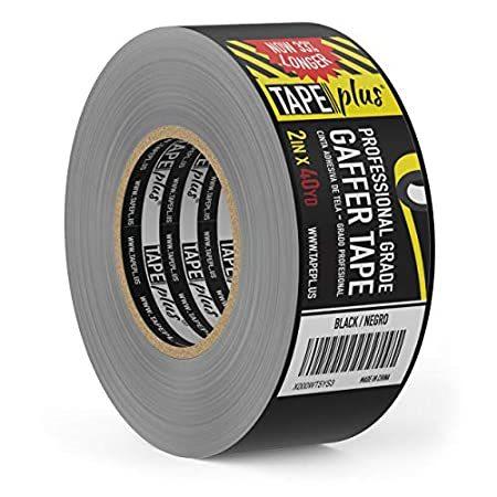 から厳選した TapePlus ガッファーテープ - 5cm×37m (2インチ×40ヤード)、ブラック - 通常より33%長いサイズ。最高品質のプロフェッショナル【並行輸入品】 その他梱包用具