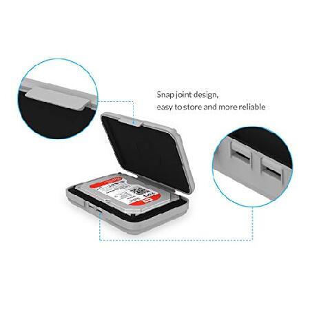【並行輸入品】 ORICOポータブル5ベイ3.5インチハードドライブディスク保護ボックス/ストレージケースcover-gray_3