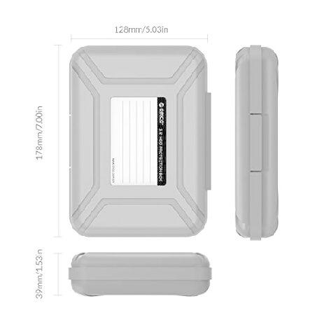 【並行輸入品】 ORICOポータブル5ベイ3.5インチハードドライブディスク保護ボックス/ストレージケースcover-gray_5