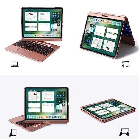 Lenrich iPad Pro 12.9 キーボードケース 360度回転可能 iPad Pro 