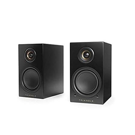 Triangle LN01A Wireless Bluetooth Bookshelf Speakers (Black， Pair)(並行輸入品)