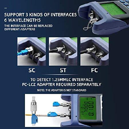 オールインワン光ファイバーケーブルテスター光パワーメーター-70〜+ 10dbm、SC/FC / STインターフェース用1mw視覚障害ロケーター機能付き｜olg｜03