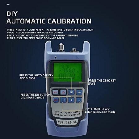 オールインワン光ファイバーケーブルテスター光パワーメーター-70〜+ 10dbm、SC/FC / STインターフェース用1mw視覚障害ロケーター機能付き｜olg｜06