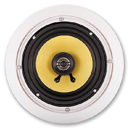 週末セール Acoustic Audio HD-6 in Ceiling 6.5 Speakers Home Theater Surround Sound 2 Pair Pack(並行輸入品)