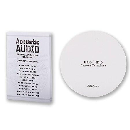 週末セール Acoustic Audio HD-6 in Ceiling 6.5 Speakers Home Theater Surround Sound 2 Pair Pack(並行輸入品)
