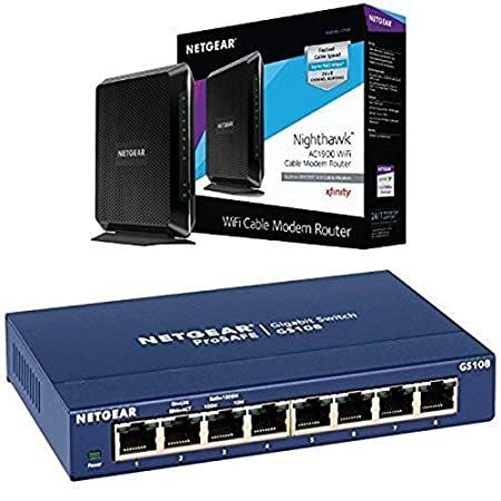 NETGEAR Nighthawk AC1900 (24x8) Wi-Fi Cable Modem Router (C7000) DOCSIS 3.0(並行輸入品)