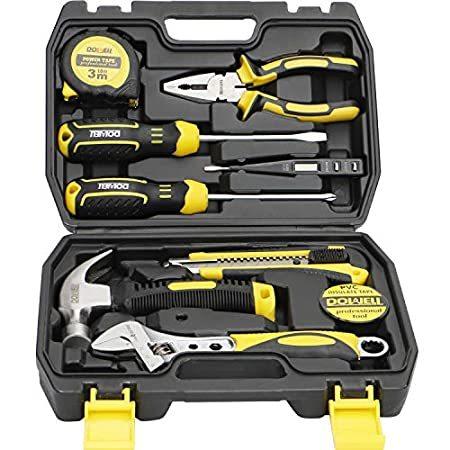 DOWELL 9PCS Small Tool Kit,Mini Portable Tool Set,Home Repair Hand Tool Kit(並行輸入品) ハンドツール 正規品販売!