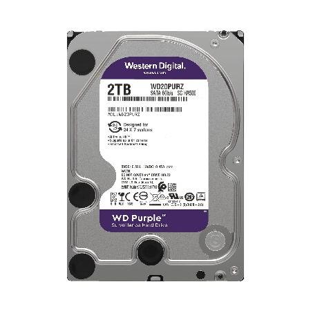 並行輸入品】 Western Digital HDD 2TB WD Purple 監視システム 3.5