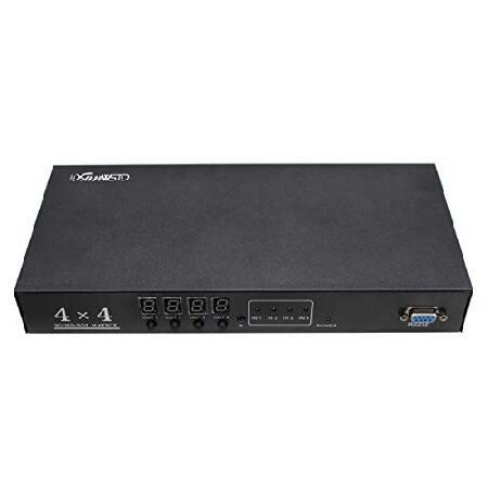 【並行輸入品】 4x4 Sdi マトリックススイッチャー HD-SDI、SD-SDI、3G-SDI信号をサポート(入力4、出力4)_4