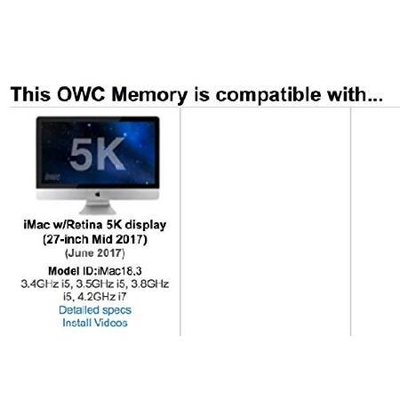 【並行輸入品】 OWC 64GB（16GB x 4）2400MHz DDR4 SO-DIMM PC4-19200 アップグレード用メモリ 2017年 27インチ Retina_3
