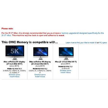 並行輸入品】 OWC 32GB（16GB x 2）2400MHz DDR4 SO-DIMM PC4-19200