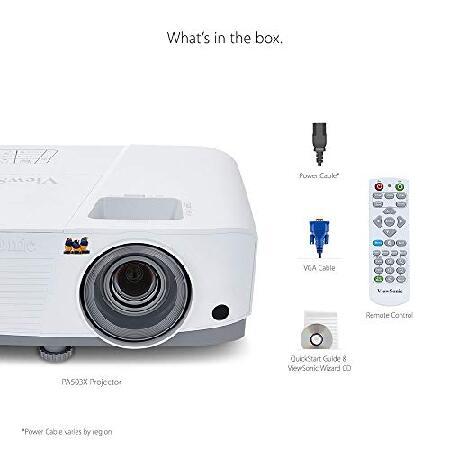【並行輸入品】 ViewSonic PA503W - DLP projector - portable - 3D - 3600 ANSI lumens - WXGA (1280 x 800) - 16:10_5