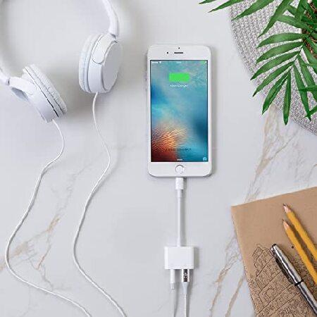 【並行輸入品】 BELKIN F8J212btWHT　iPhoneX/8/8Plus/7/7Plus対応変換アダプタ （Lightning → 3.5mm / Lightning） MFi認証_2