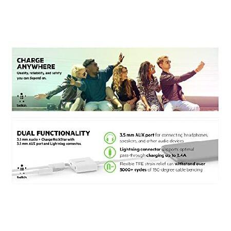 【並行輸入品】 BELKIN F8J212btWHT　iPhoneX/8/8Plus/7/7Plus対応変換アダプタ （Lightning → 3.5mm / Lightning） MFi認証_3