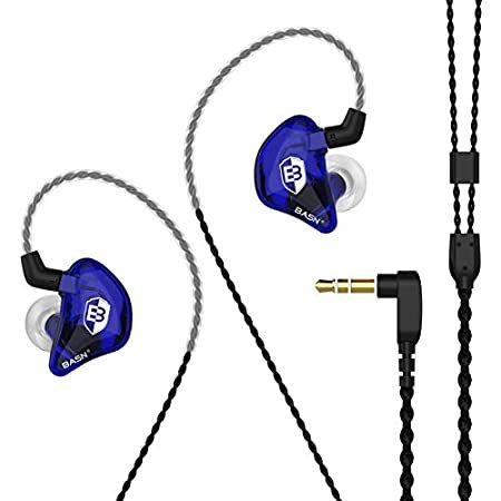 【並行輸入品】 BASN BsingerBC100 ヘッドホン MMCX 取り外し可能ケーブル、ノイズキャンセリング インナーイヤー型モニター用イヤホン付き Bsin
