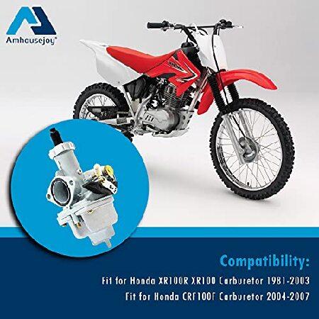 【並行輸入品】 Amhousejoy キャブレターフィット ホンダ XR100 1981-2004、XR100R 1985-2003、CRF100F 2004-2007 キャブ、スロットルケーブル付き_5