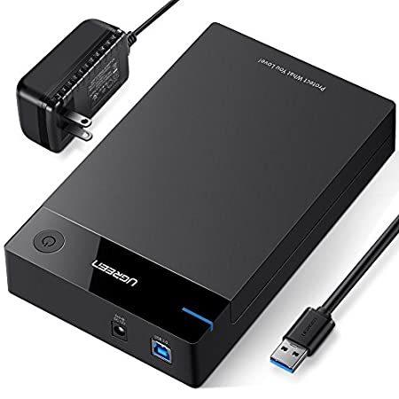 【並行輸入品】 UGREEN外部ハードドライブエンクロージャUSB 3.0 to SATAハードディスクケースハウジング 3.5 Inch 50423