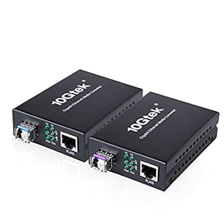 【並行輸入品】 ファイバーメディアコンバーター Gigabit Kit#5， SFP Converter&SFP BIDI