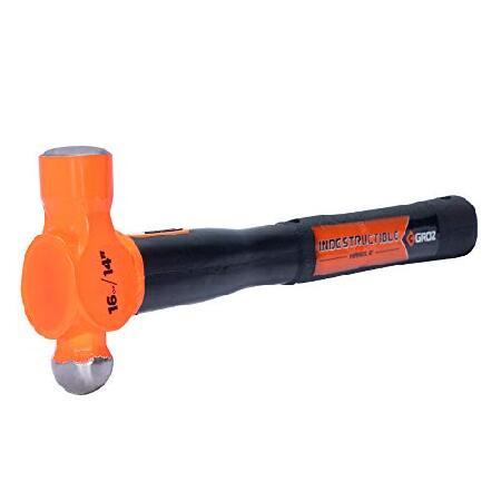 【送料無料（一部地域を除く）】 Groz 34538 14 Indestructible Ball Pein Hammer， 16 oz