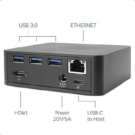 【並行輸入品】 Plugable USB C Dock with 85W Charging Compatible with Thunderbolt 3 and USB-C MacBooks and Select Windows Laptops (HDMI up to 4K@30Hz，