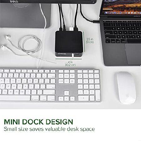 【並行輸入品】 Plugable USB C Dock with 85W Charging Compatible with Thunderbolt 3 and USB-C MacBooks and Select Windows Laptops (HDMI up to 4K@30Hz，