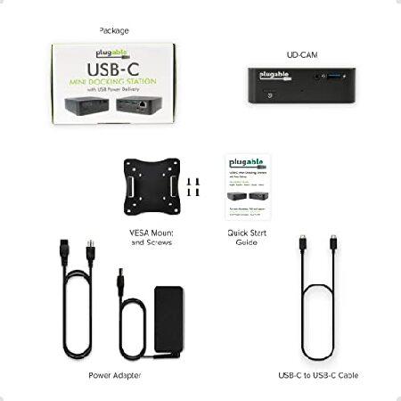 【並行輸入品】 Plugable USB C Dock with 85W Charging Compatible with Thunderbolt 3 and USB-C MacBooks and Select Windows Laptops (HDMI up to 4K@30Hz，