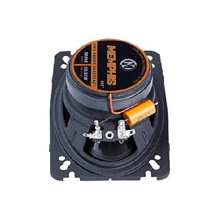 【並行輸入品】 Memphis Audio PRX46 パワーリファレンス 4 x 6インチ 30ワット RMS 60ワット ピークパワー 2ウェイ同軸カースピーカーシステム