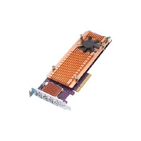 【並行輸入品】 QNAP QM2-4P-384A Quad M.2 PCIe SSD Expansion Card， Supports up to Four M.2 2280 Form Factor M.2 PCIe (Gen3 x4) SSDs， PCIe Gen3 x8 Host_1