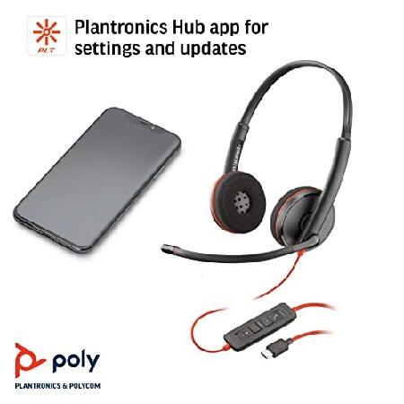 Plantronics Blackwire c3220ヘッドセット - ステレオ - ブラック - USBタイプC - 有線 - 20 Hz - 20 kHzヘッド両 - supra-aural - Noise Cancellin(並行輸入品)｜olg｜06