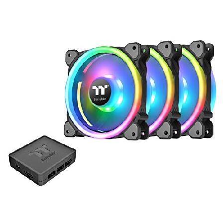Thermaltake Riing Trio 12 RGB TT プレミアムエディション 120mm ソフトウェア対応 30 アドレス可能 ...