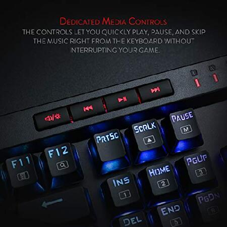Redragon K580 青軸 ゲーミングキーボード メカニカルキーボード VATA RGB LEDバックライト 104キー衝突なし 5キーマクロ記録機能 メディアキー mxn26g8 Amazon | Redragon K580 VATA RGB LEDバックライト付き
