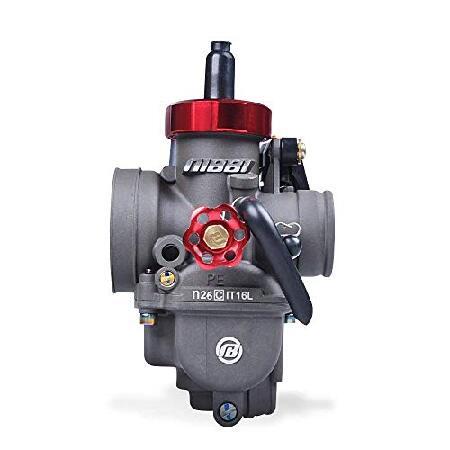 【並行輸入品】 NIBBI Racing Performance Motorcycle Carburetor 26mm GY6 125CC Carburetor PE26mm With Carburetor Jets Fit YAMAHA KAWASAKI SUZUKI Apolloの画像