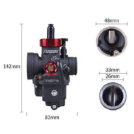 【並行輸入品】 NIBBI Racing Performance Motorcycle Carburetor 26mm GY6 125CC Carburetor PE26mm With Carburetor Jets Fit YAMAHA KAWASAKI SUZUKI Apolloの画像