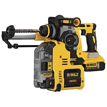 【並行輸入品】 DEWALT 20V MAX XR Rotary Hammer， SDS Plus， L-Shape， On-Board Dust Extractor， 1-Inch (DCH273P2DHO)_1