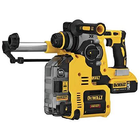【並行輸入品】 DEWALT 20V MAX XR Rotary Hammer， SDS Plus， L-Shape， On-Board Dust Extractor， 1-Inch (DCH273P2DHO)_2