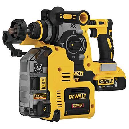 【並行輸入品】 DEWALT 20V MAX XR Rotary Hammer， SDS Plus， L-Shape， On-Board Dust Extractor， 1-Inch (DCH273P2DHO)_3